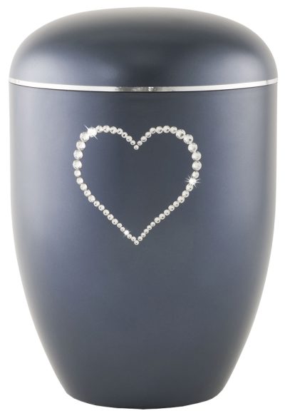 Natururne Crystal Midnattsblå Swarovski Hjerte